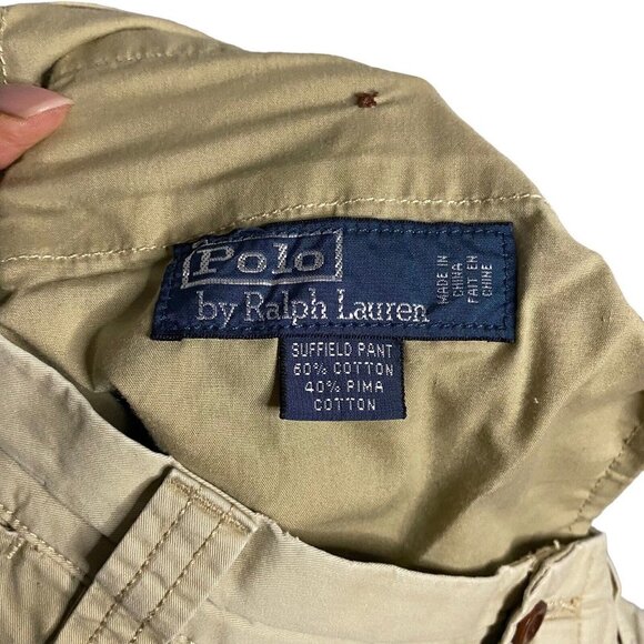 Polo Ralph Lauren Men's Light Tan Suffield Stretch Chino Pants - Picture 8 of 11